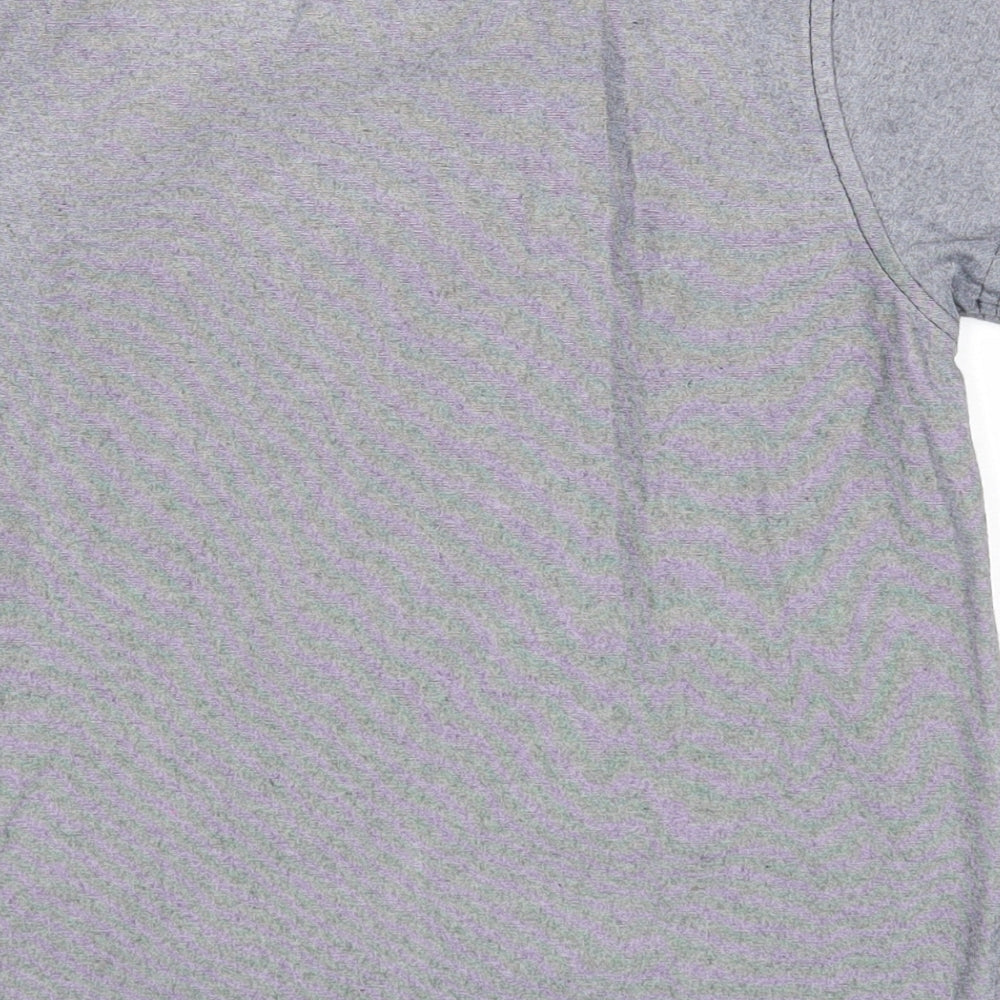 Adams Boys Grey Cotton Basic T-Shirt Size 4 Years Round Neck Pullover - Established 33