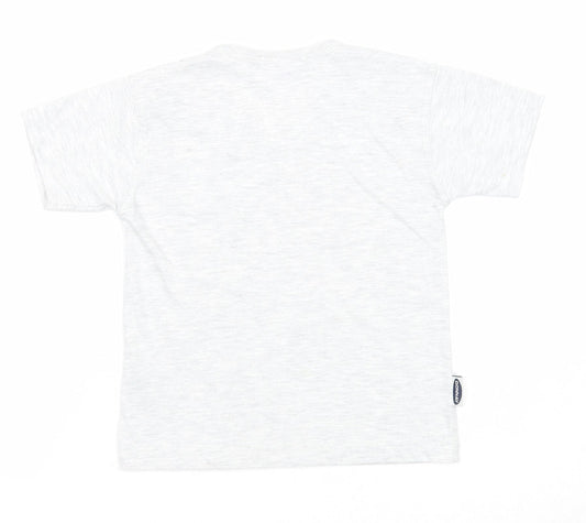 Donnay Boys Grey Polyester Basic T-Shirt Size 5-6 Years V-Neck Pullover