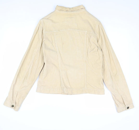 SP & Co Womens Beige Jacket Size M Button