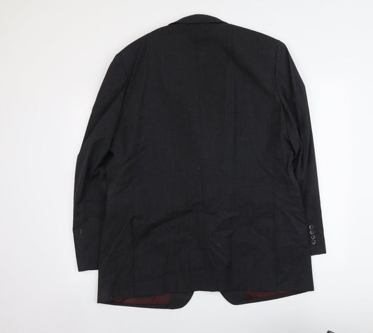 Greenwoods Mens Grey Wool Jacket Suit Jacket Size L Regular