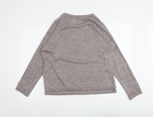 Luxe Leisure Womens Pink Polyester Pullover Sweatshirt Size L Pullover