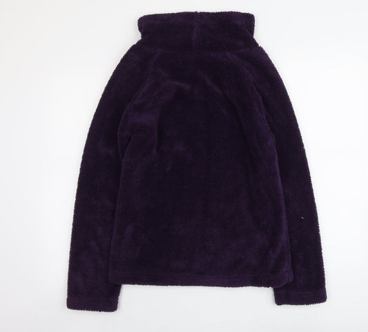 Marks and Spencer Womens Purple Polyester Pullover Sweatshirt Size 8 Pullover