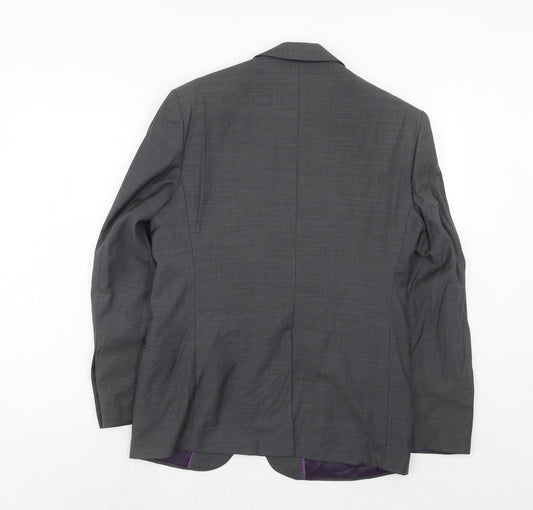 Marks and Spencer Mens Grey Wool Jacket Suit Jacket Size 38 Regular