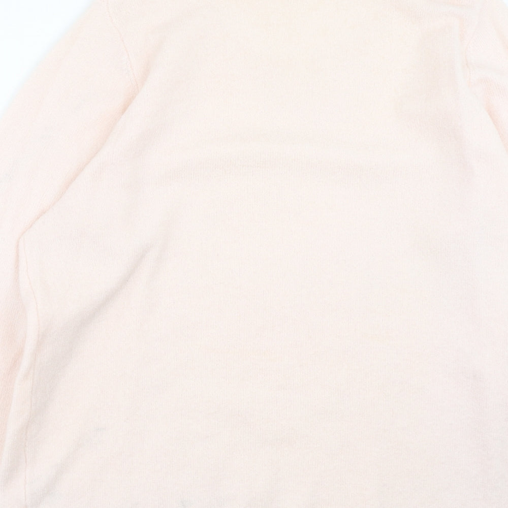 Evans Womens Pink Round Neck Acrylic Pullover Jumper Size 18 - Owl