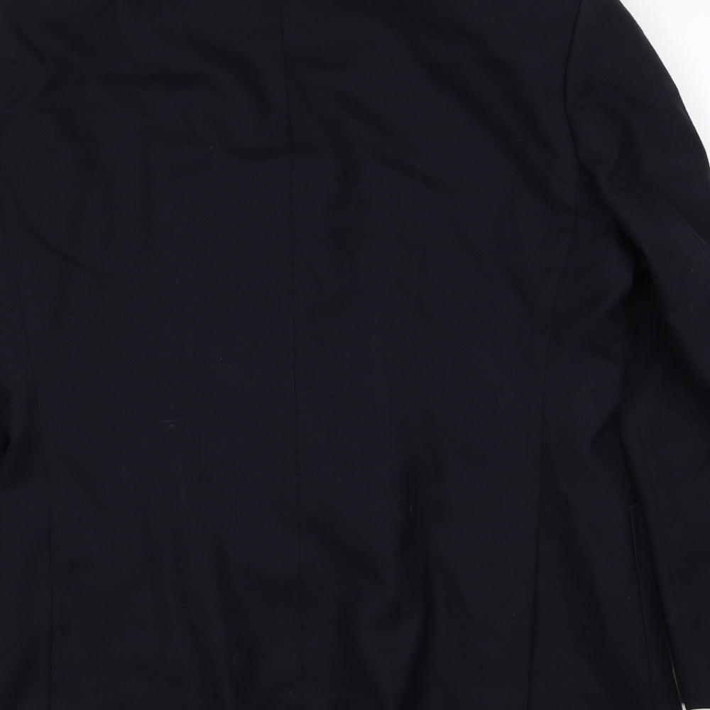 Marks and Spencer Mens Blue Polyester Jacket Suit Jacket Size 40 Regular
