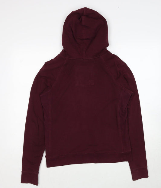 Garage Womens Red Cotton Pullover Hoodie Size M Pullover