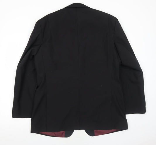Hawksmoor Mens Black Polyester Jacket Suit Jacket Size 42 Regular