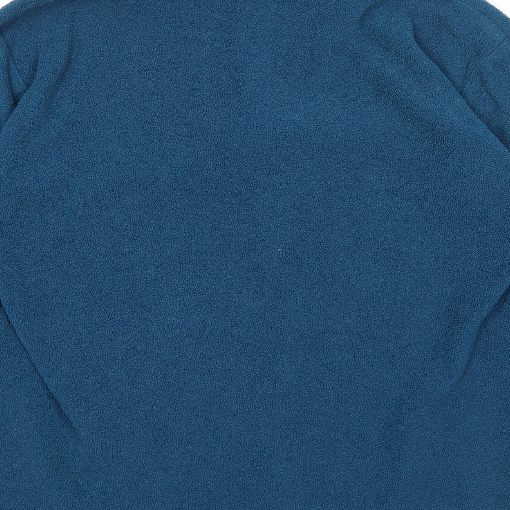 Hi Gear Womens Blue Polyester Pullover Sweatshirt Size XS Zip