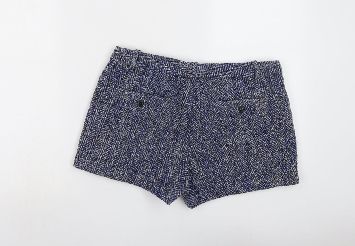 Gap Womens Blue Geometric Polyester Basic Shorts Size 6 L3 in Regular Button