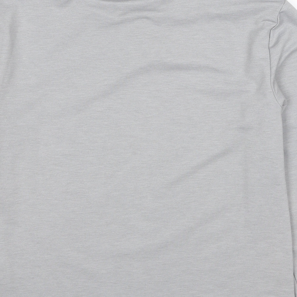 Marks and Spencer Womens Grey Cotton Pullover Sweatshirt Size 6 - Sequins
