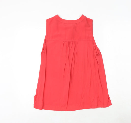 Gap Womens Pink Viscose Basic Tank Size M Round Neck