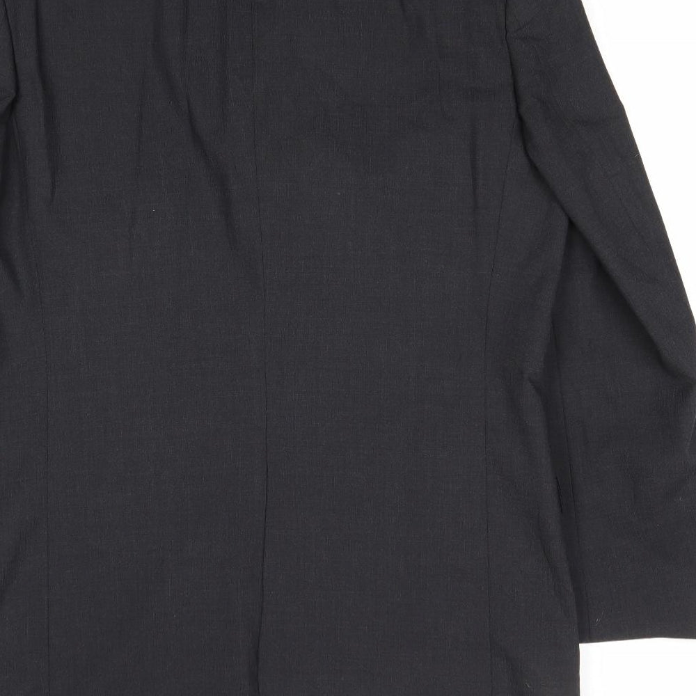 Marks and Spencer Mens Grey Polyester Jacket Suit Jacket Size 42 Regular
