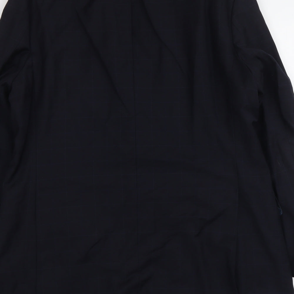 Marks and Spencer Mens Blue Wool Jacket Suit Jacket Size M Regular