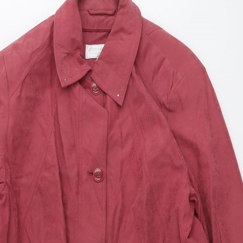 Cotswold Womens Pink Jacket Size 18 Zip