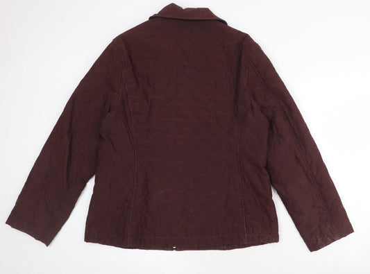 Richards Womens Red Jacket Size 16 Zip