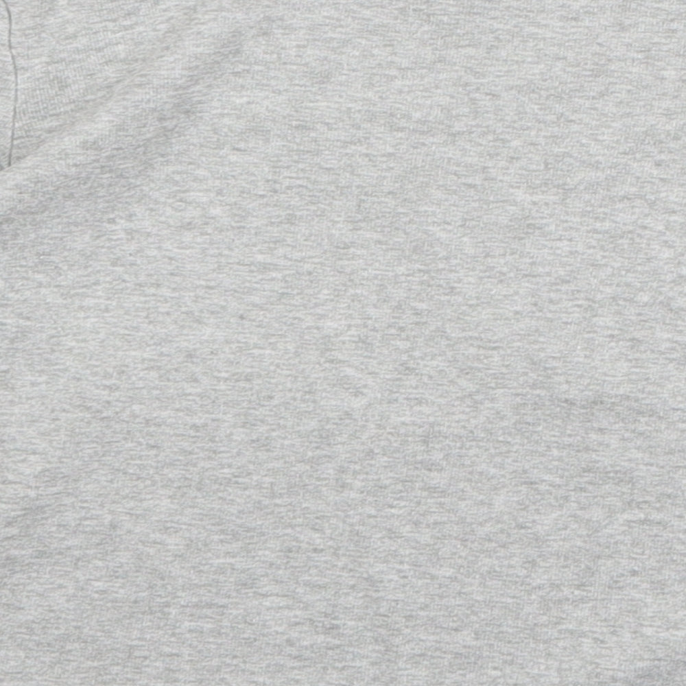 Gap Girls Grey 100% Cotton Basic T-Shirt Size 4 Years Round Neck Pullover - Just The Best