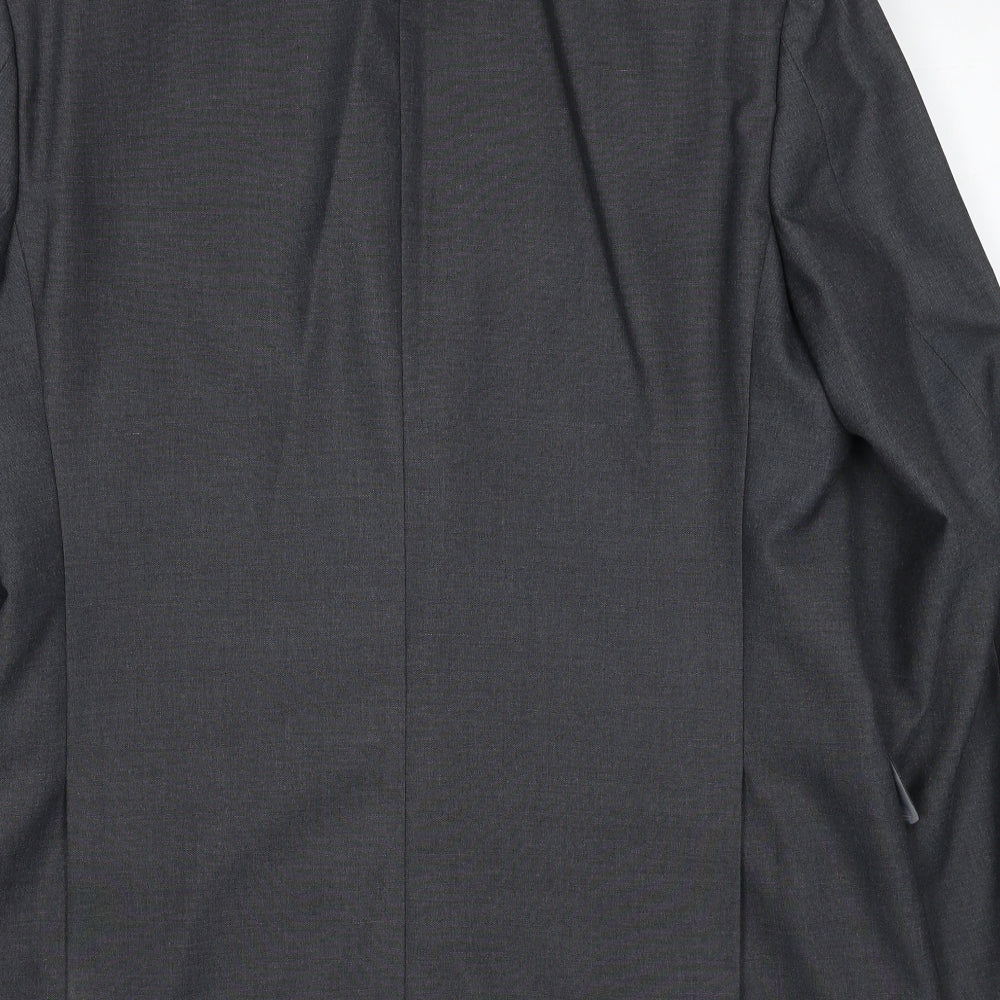 Marks and Spencer Mens Grey Polyester Jacket Suit Jacket Size 42 Regular