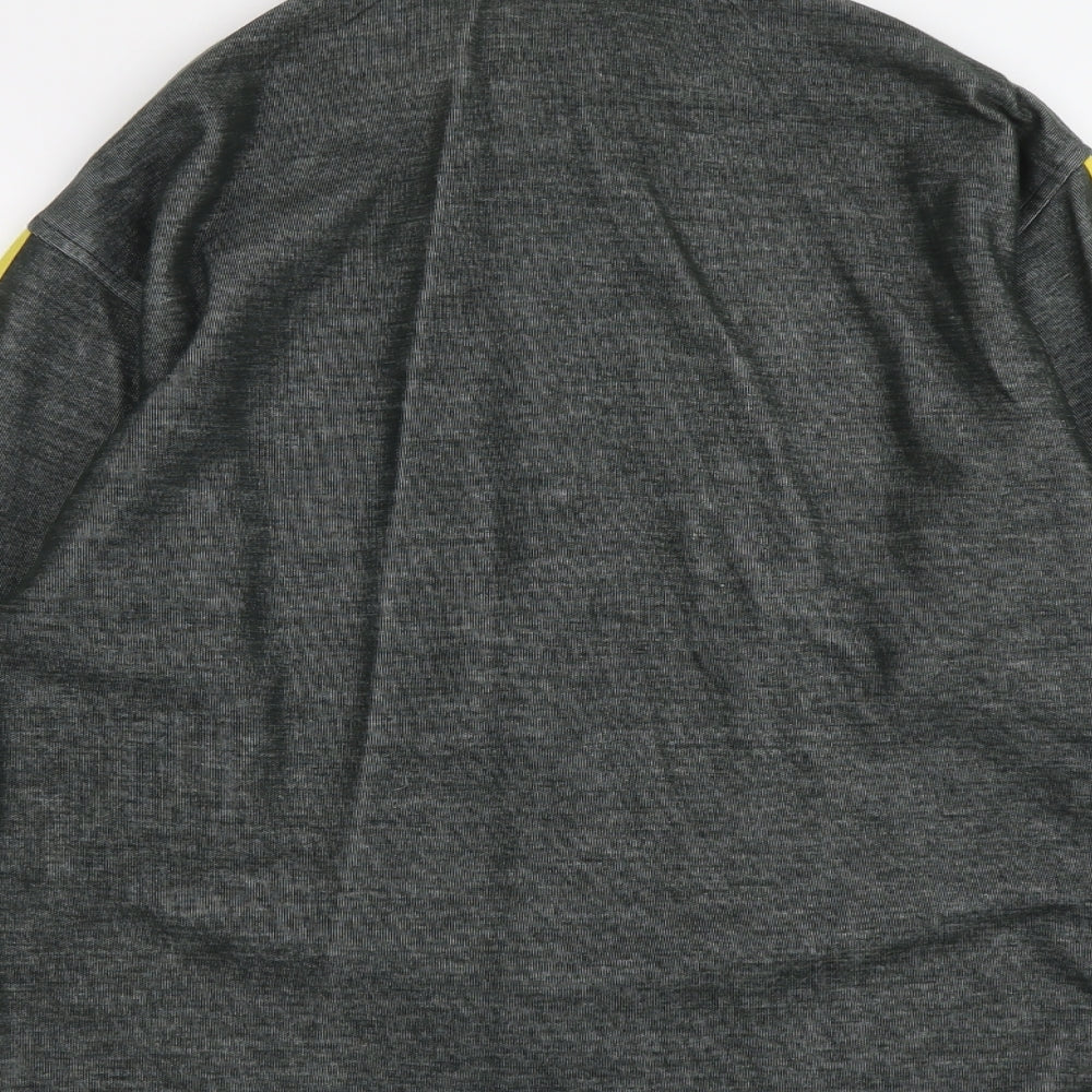 Prime Bodies Mens Green Polyester Full Zip Sweatshirt Size L
