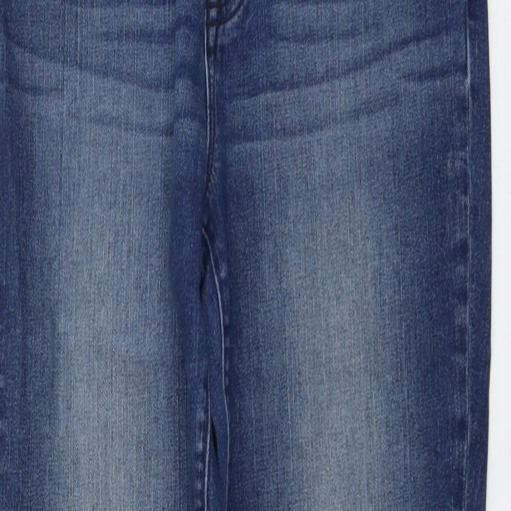 Gap Womens Blue Cotton Straight Jeans Size 6 L27 in Regular Button