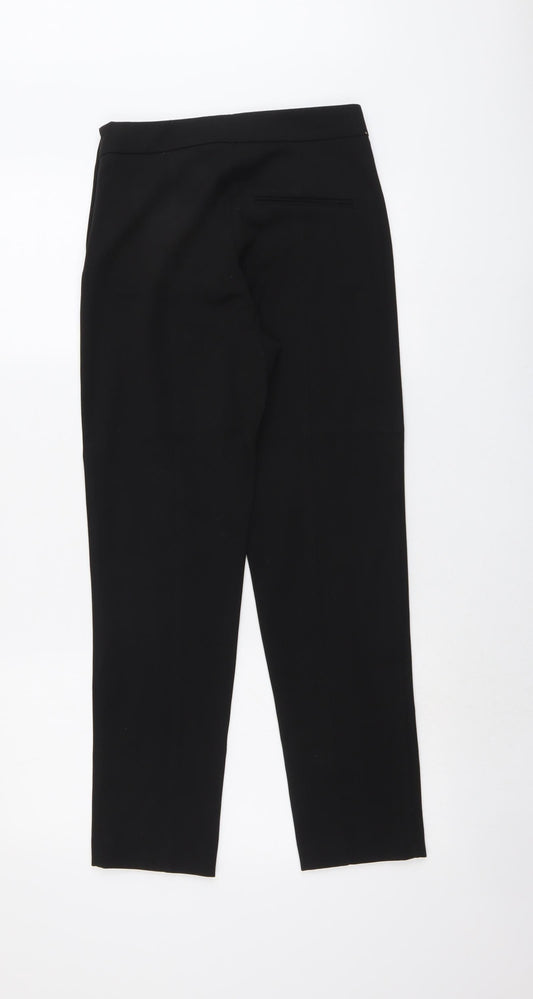 H&M Womens Black Polyester Jegging Trousers Size 6 L27 in Regular Zip