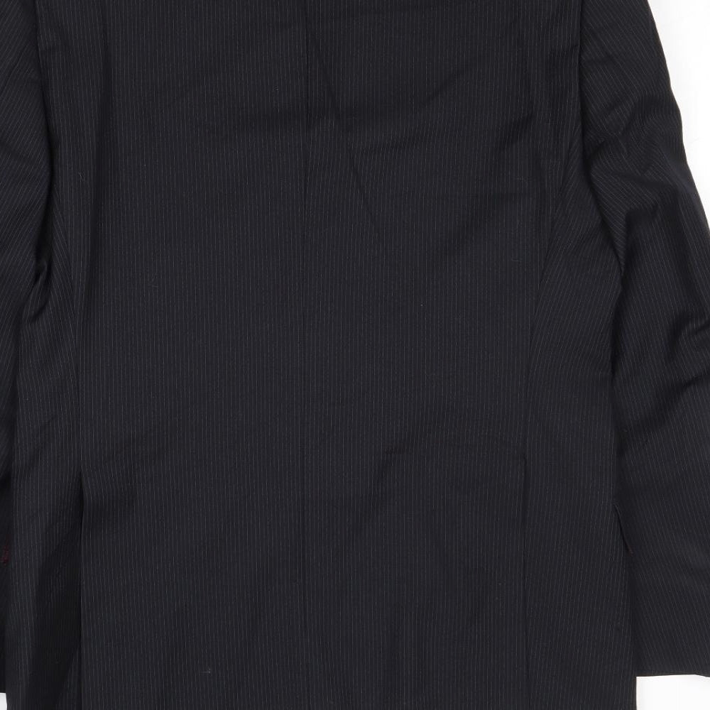 Marks and Spencer Mens Black Wool Jacket Suit Jacket Size 38 Regular