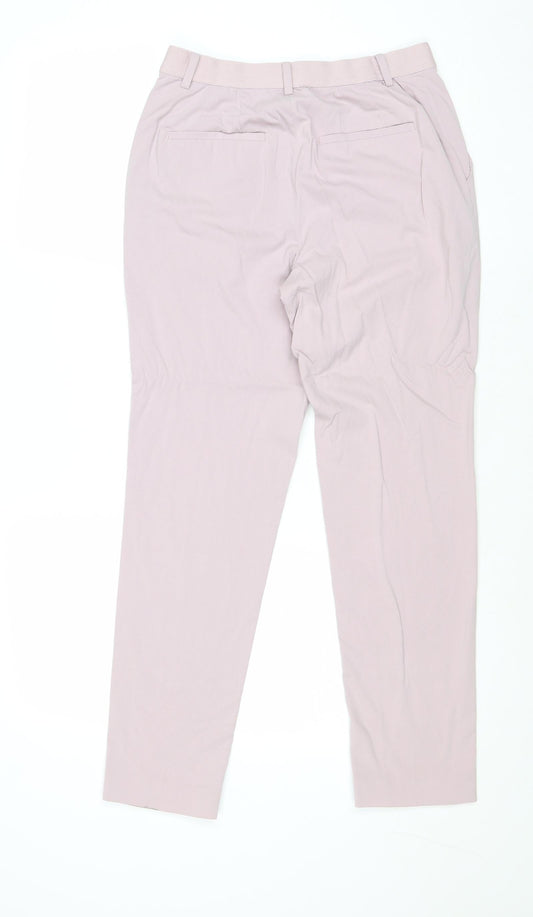 Uniqlo Womens Purple Polyester Trousers Size S Regular