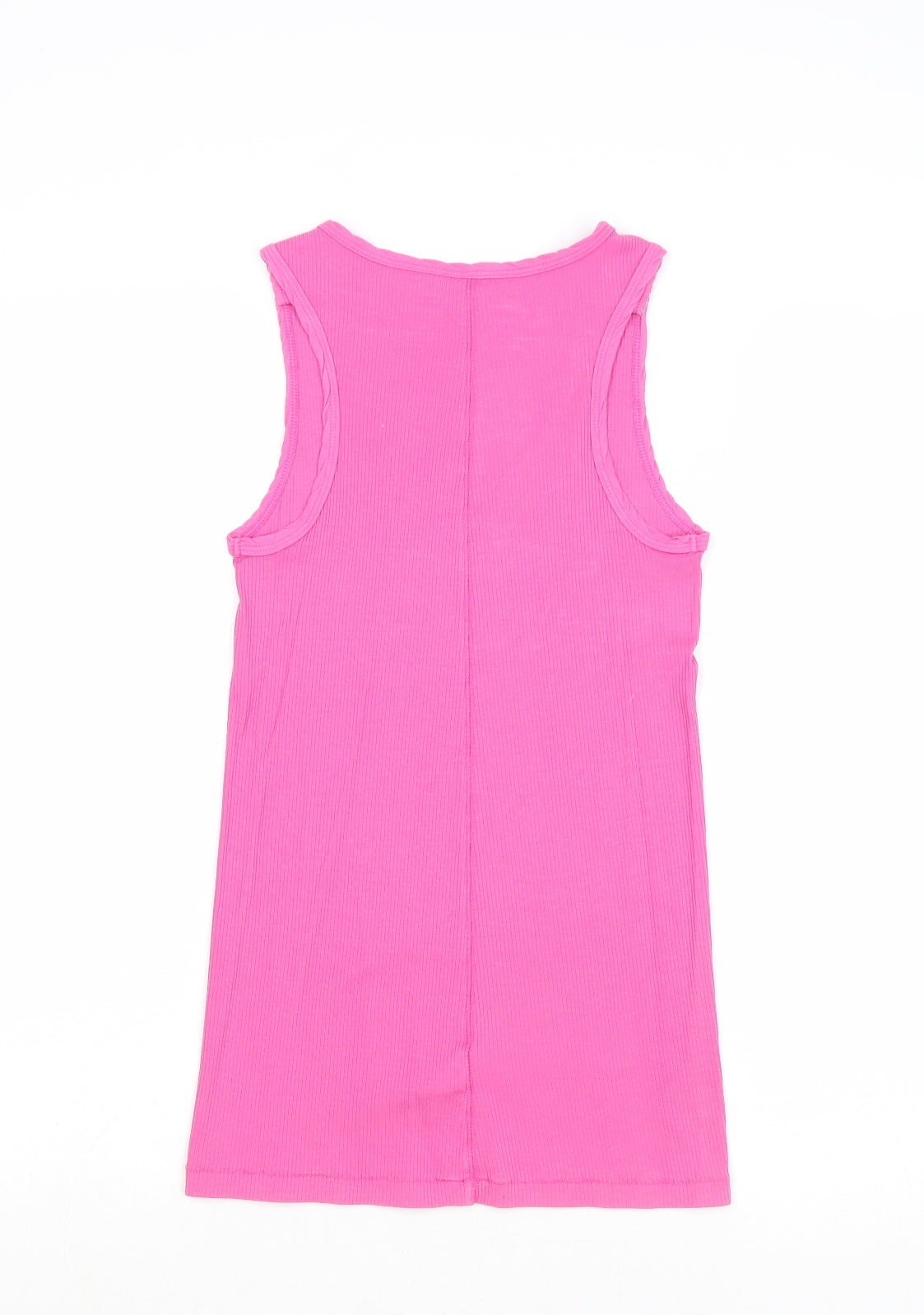 Gap Womens Pink Cotton Basic Tank Size XS Scoop Neck - Ribbed