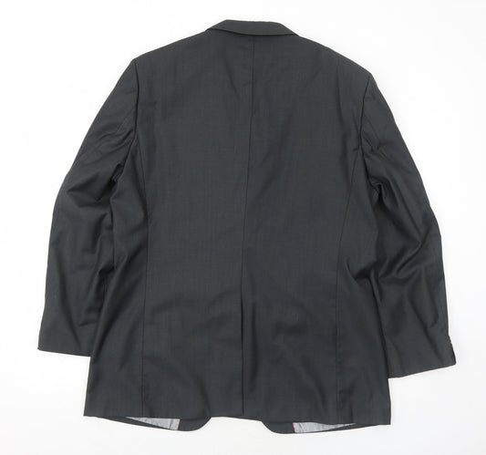 Goodsouls Mens Grey Polyester Jacket Suit Jacket Size 42 Regular