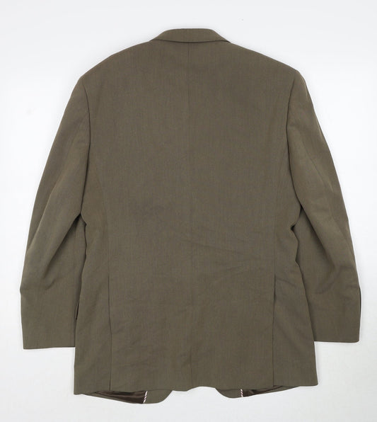 NEXT Mens Beige Polyester Jacket Suit Jacket Size 38 Regular