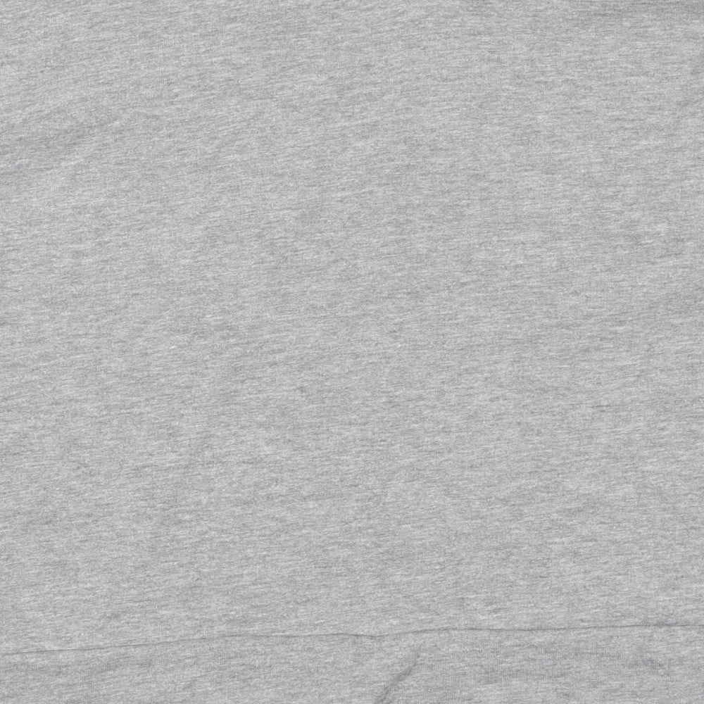 Marks and Spencer Womens Grey Cotton Pullover Sweatshirt Size 8 Pullover - Flower Detail