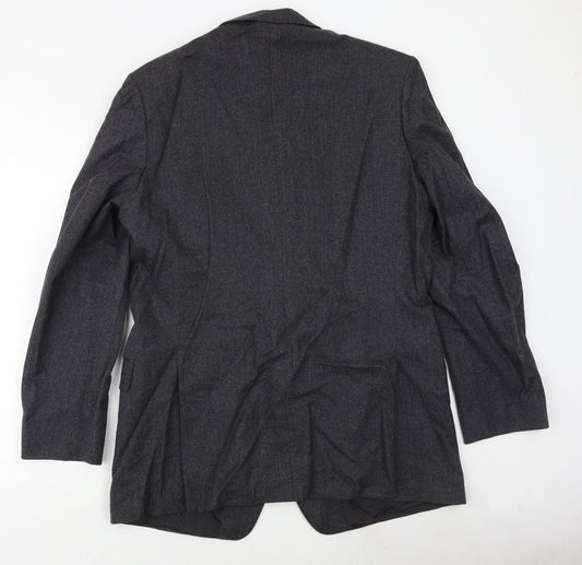 St Michael Mens Grey Wool Jacket Suit Size 44 Regular