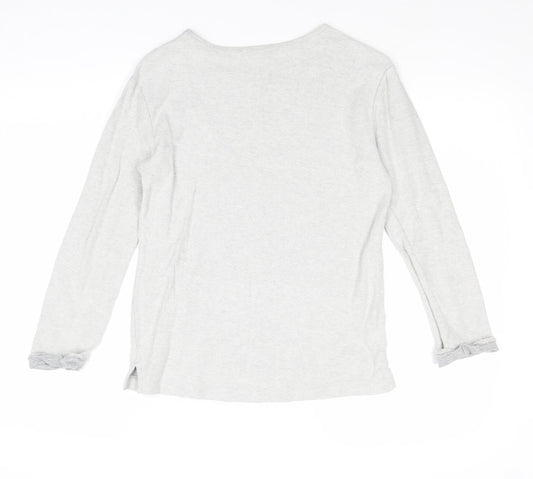 John Lewis Girls Grey Cotton Pullover Sweatshirt Size 11 Years Pullover