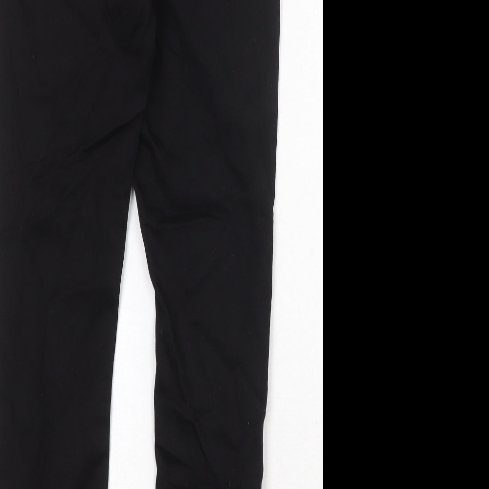 Marks and Spencer Womens Black Cotton Skinny Jeans Size 8 Regular Zip