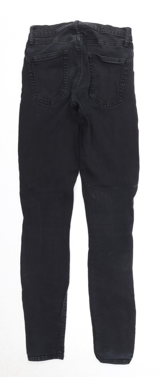 Gap Womens Black Cotton Skinny Jeans Size 25 in Regular Zip