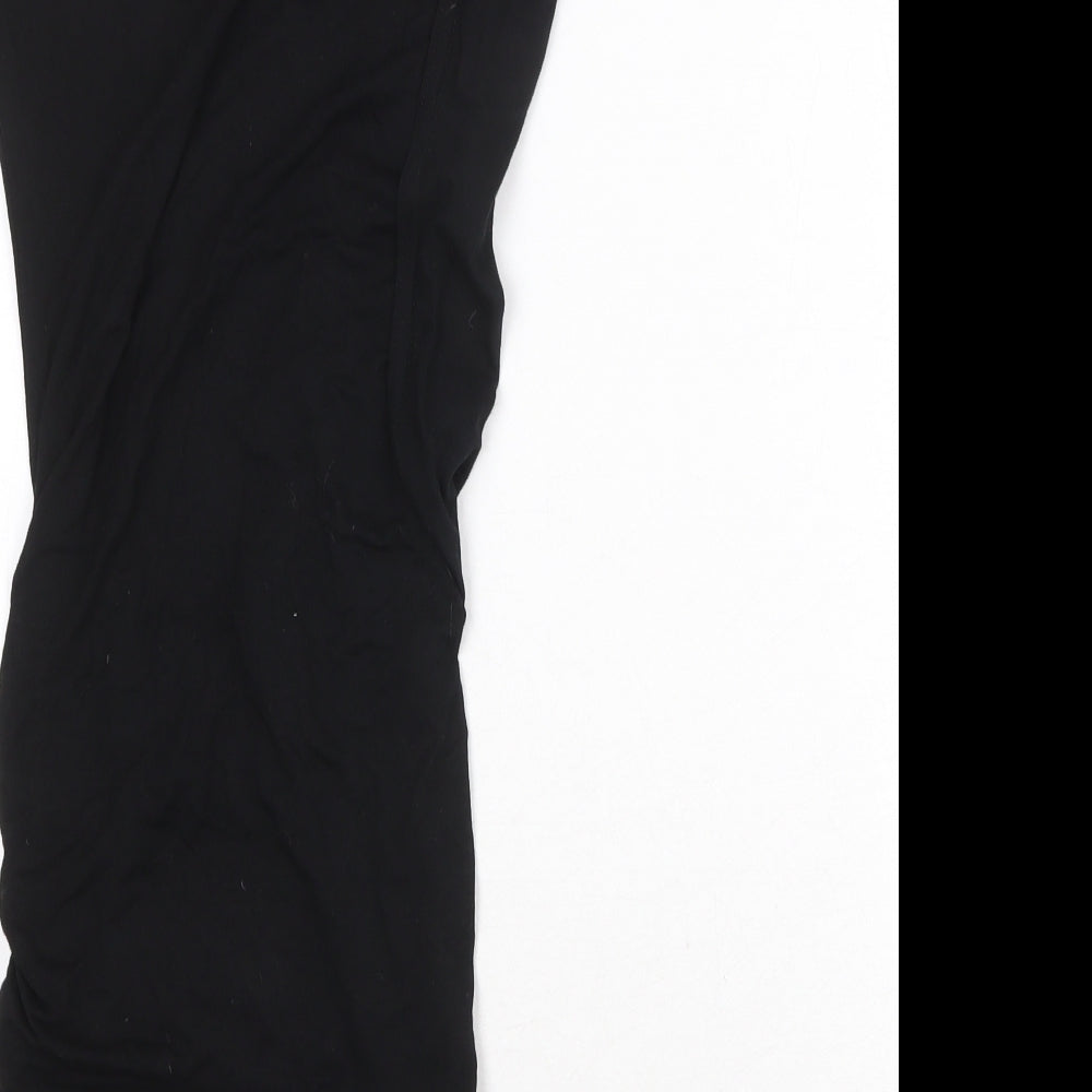 New Look Womens Black Polyester Bodycon Size 6 Round Neck Pullover
