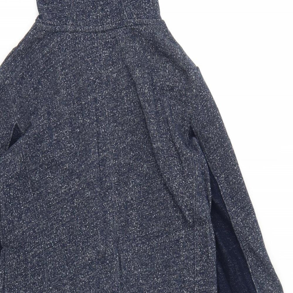 SPLASH Womens Blue Cotton Jumper Dress Size S Round Neck Pullover - Girl Power
