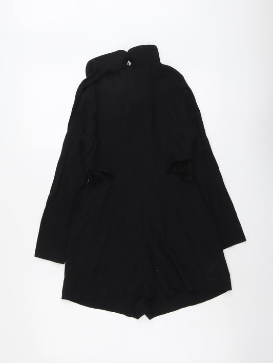 Cooperative Womens Black Viscose Playsuit One-Piece Size XS Zip