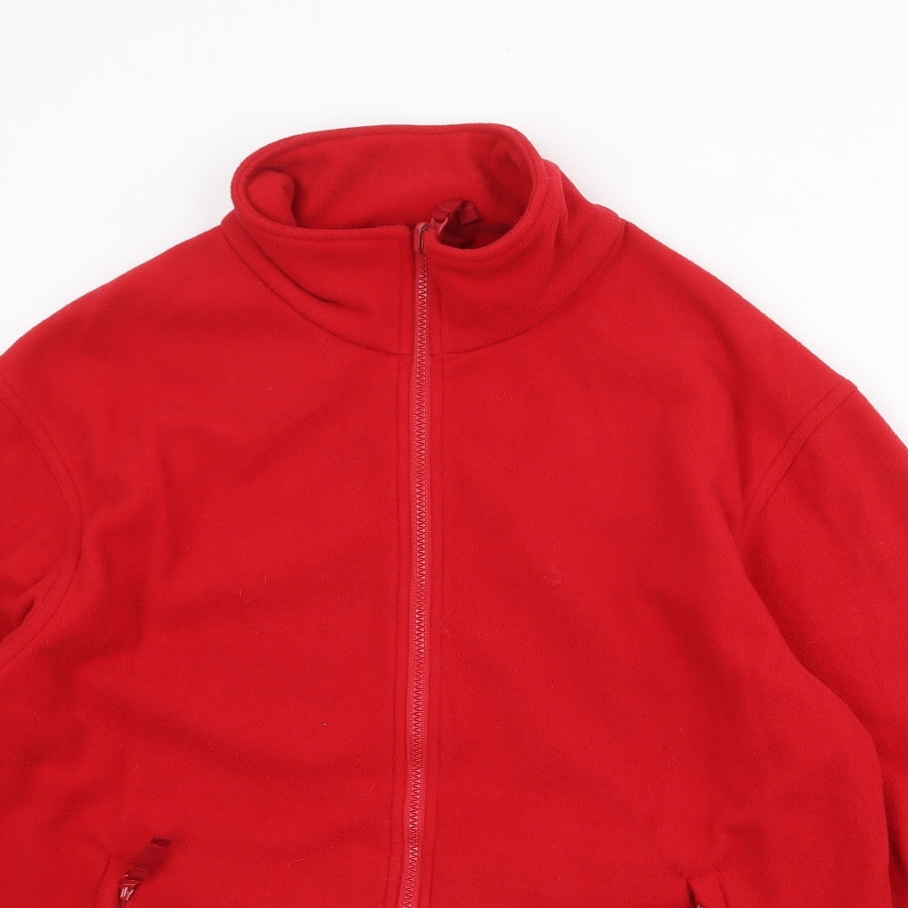 Mountain Life Womens Red Jacket Size 12 Zip