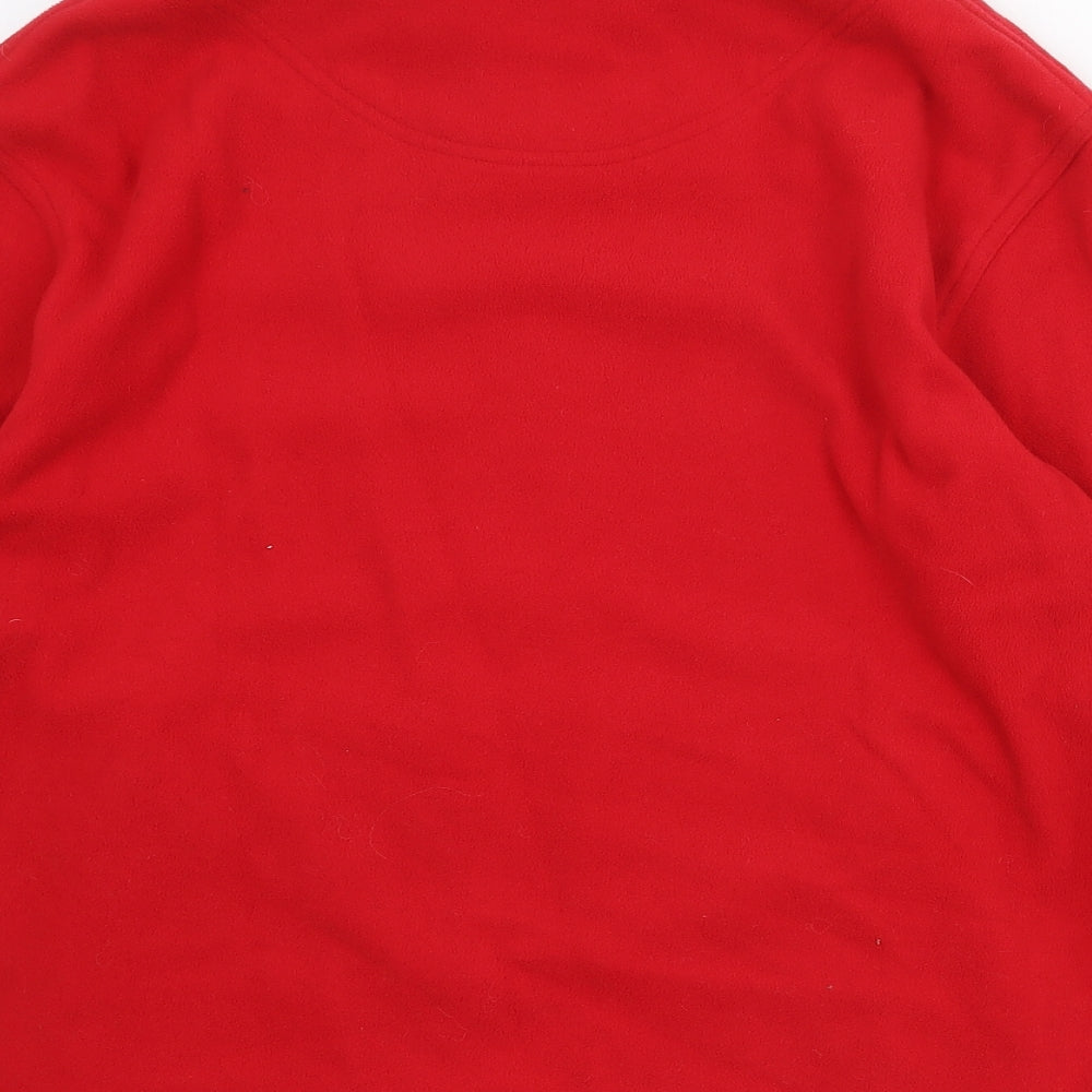 Mountain Life Womens Red Jacket Size 12 Zip