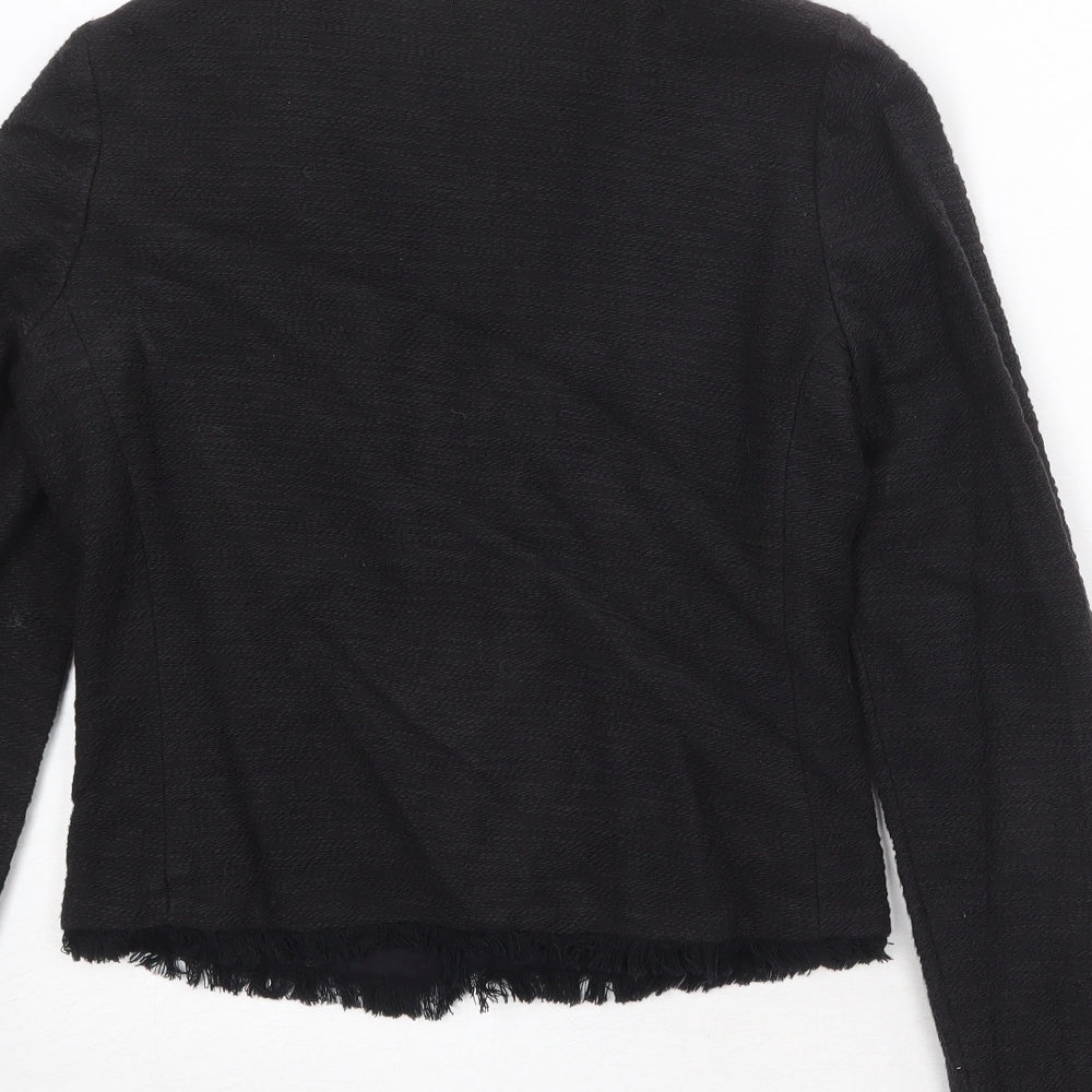 Mango Womens Black Polyester Jacket Blazer Size XS