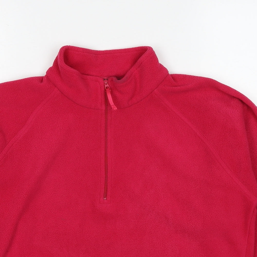 Mountain Life Womens Pink Polyester Pullover Sweatshirt Size 10 Pullover