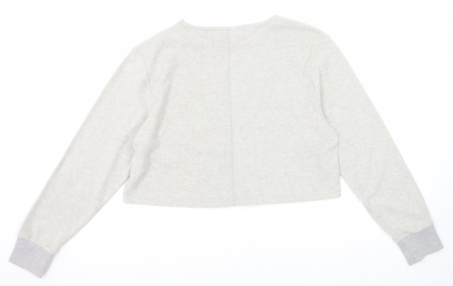 ellesse Womens Grey Round Neck Polyester Pullover Jumper Size 12