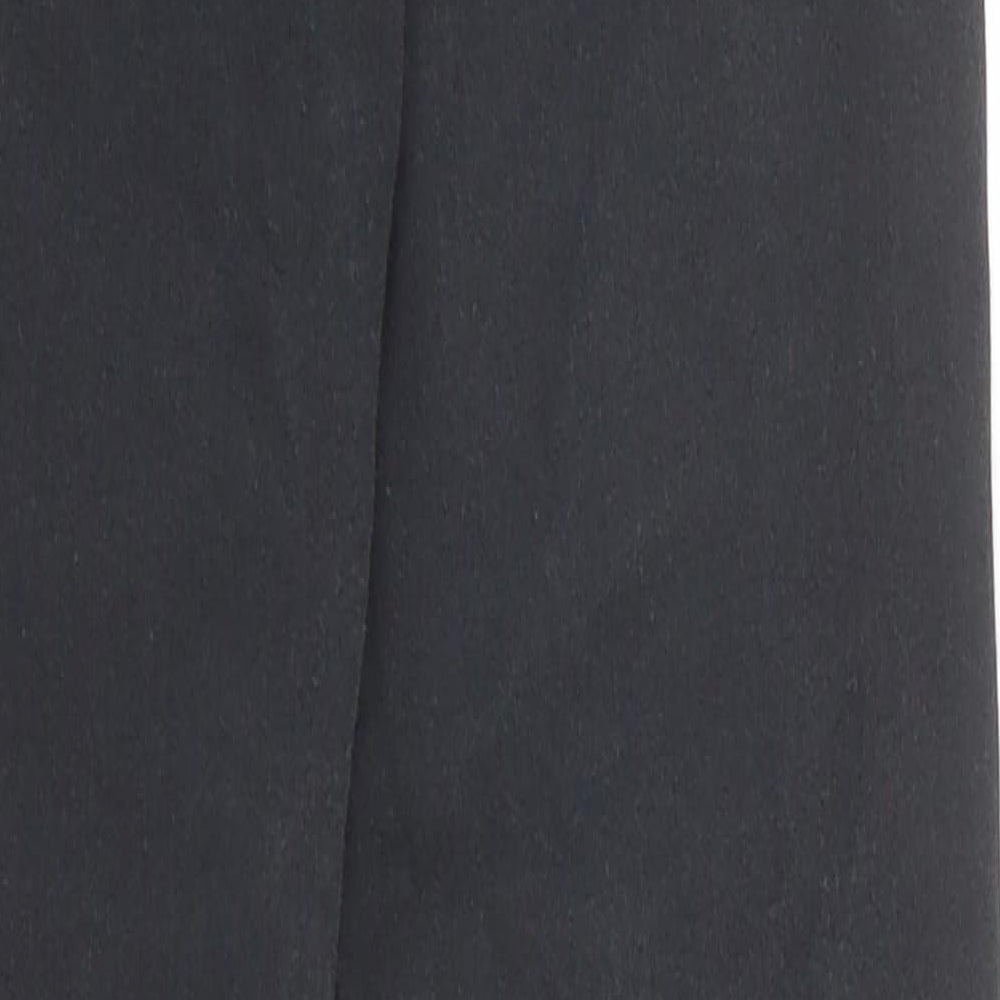 Brand and care label for Toxik3 women’s black cotton skinny jeans, size UK 8, regular zip