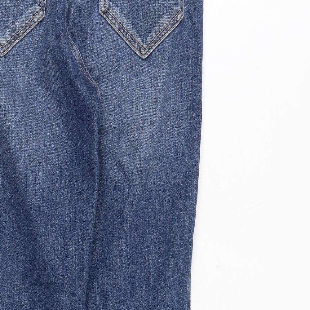 Hollister Womens Blue Cotton Straight Jeans Size 27 in L27 in Regular Zip