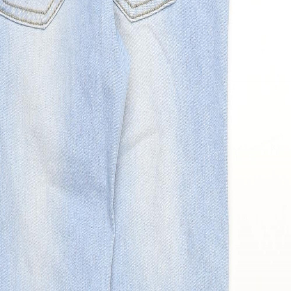 Max Denim Womens Blue Cotton Skinny Jeans Size 10 Regular Zip
