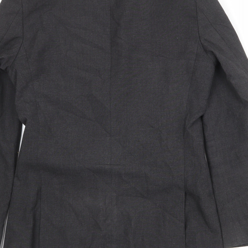 NEXT Mens Grey Polyester Jacket Suit Jacket Size 36 Regular