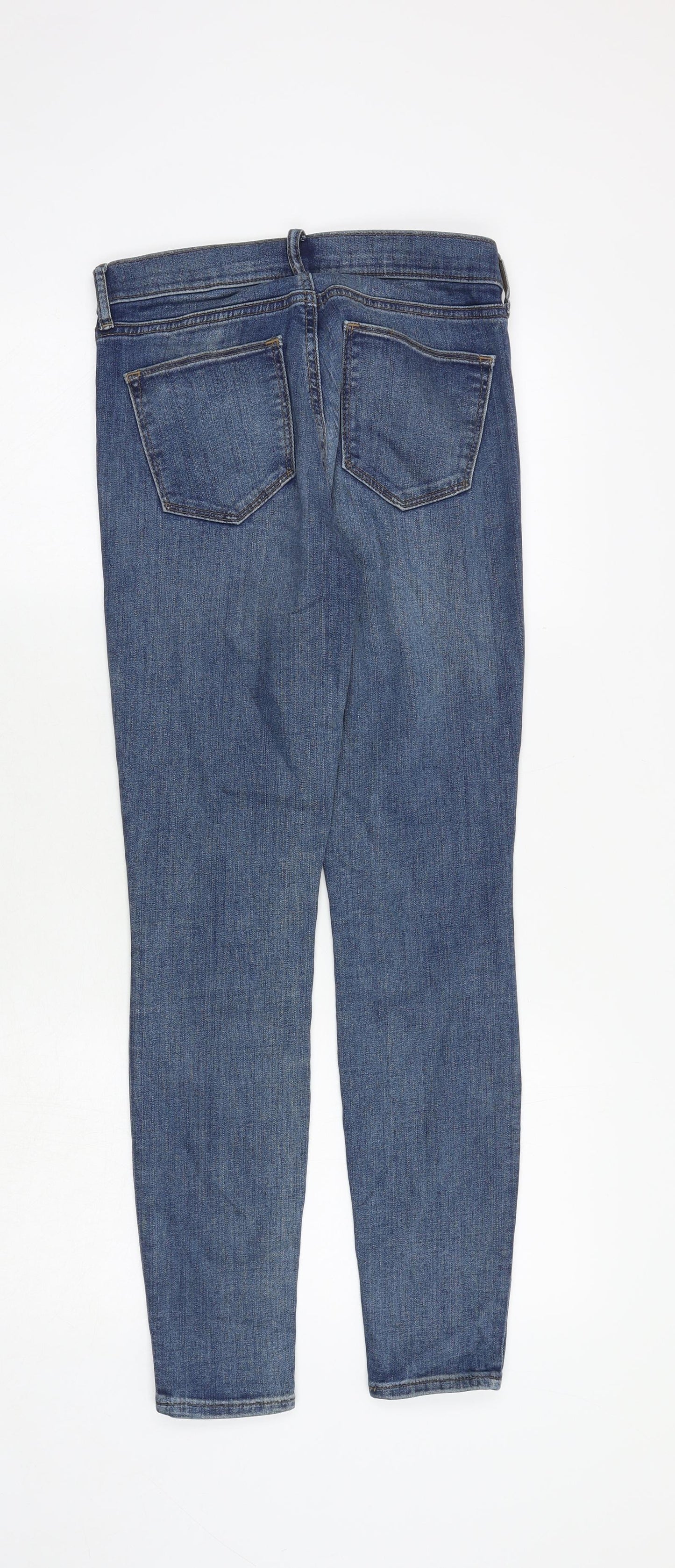Gap Womens Blue Cotton Skinny Jeans Size 26 in Regular Zip