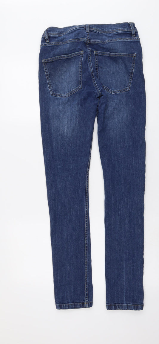 SO Denim Womens Blue Cotton Skinny Jeans Size 30 in L31 in Regular Button
