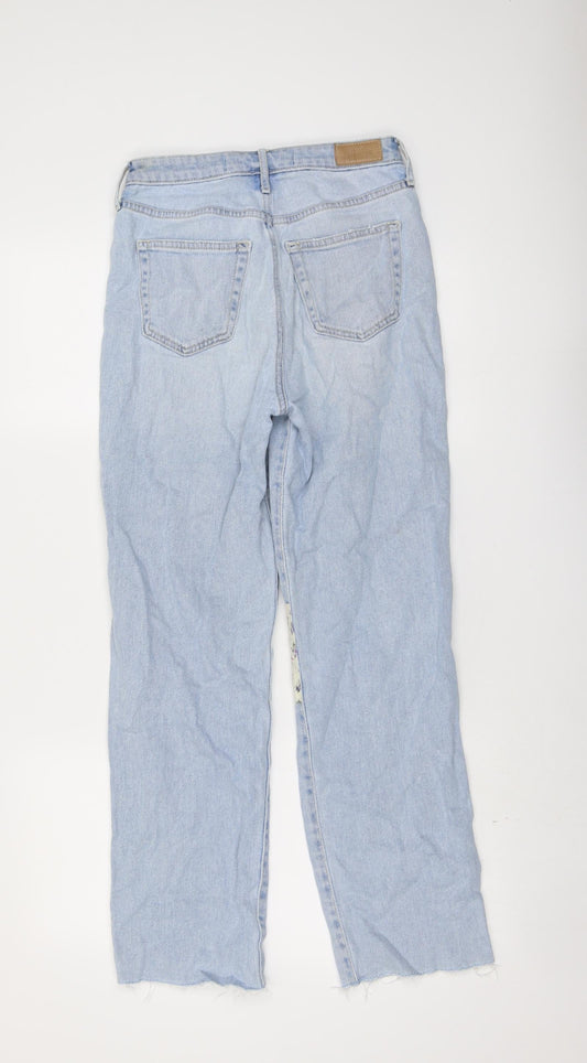 Hollister Womens Black Cotton Straight Jeans Size 26 in L27.5 in Regular Button - Patchwork