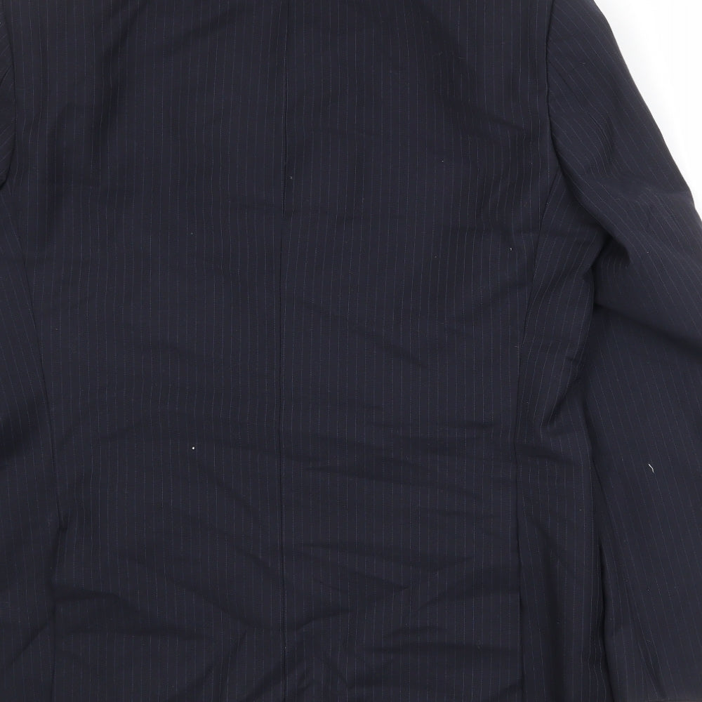 Marks and Spencer Mens Black Polyester Jacket Suit Jacket Size 42 Regular